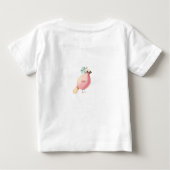T-shirt Pour Bébé Monogramme de fleurs et de plumes délicieuses (Dos)