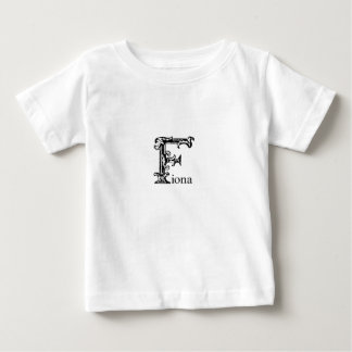 T-shirt Pour Bébé Monogramme fantaisie : Fiona