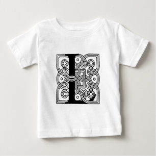 T-shirt Pour Bébé Monogramme Lettre L Impression de Nœud Celtique Vi