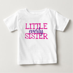 T-shirt Pour Bébé Monogramme personnalisé pour filles et sœurs jumel