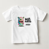 T-shirt Pour Bébé Monster de lait soyeux (Devant)