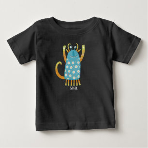 T-shirt Pour Bébé Monster Nigel Nom personnalisé