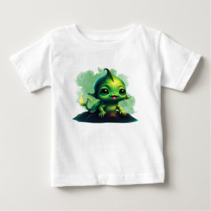 T-shirt Pour Bébé Monster souriant de poisson bébé