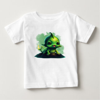 T-shirt Pour Bébé Monster souriant de poisson bébé