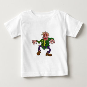 T-shirt Pour Bébé Monster vert Zombie Halloween