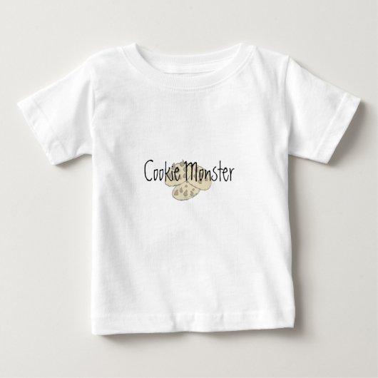 T-shirt Pour Bébé Monstre de biscuit (Devant)