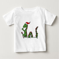 Monstre drôle de Loch Ness dans Noël de casquette