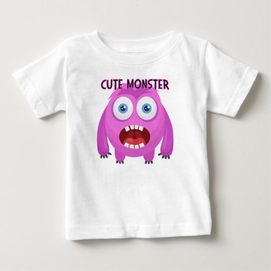 T-shirt Pour Bébé Monstre mignon (Devant)