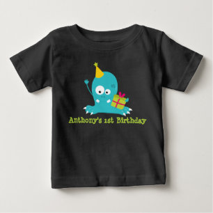 T-shirt Pour Bébé Monstre Personnalisé Premier Anniversaire T Chemis