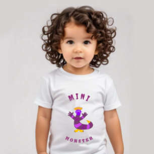 T-shirt Pour Bébé Monstre pourpre