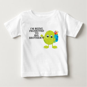 T-shirt Pour Bébé Monstre Vert Promu Grand Frère