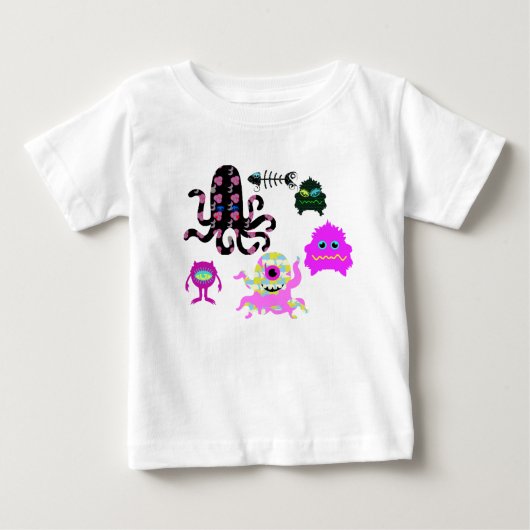 T-shirt Pour Bébé Monstres (Devant)