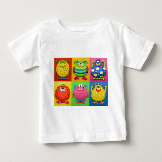 T-shirt Pour Bébé Monstres (Devant)