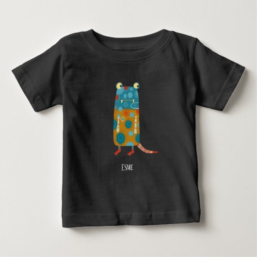 T-shirt Pour Bébé Monstres amusants Personnalisé (Devant)
