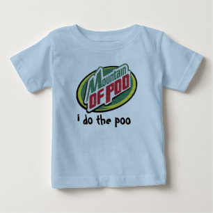 T-shirt Pour Bébé montagne de poo