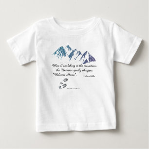 T-shirt Pour Bébé Montagnes de randonnée Whisers univers Bienvenue A