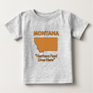 T-shirt Pour Bébé Montana - Harrison Ford vit ici