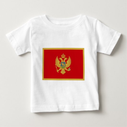 T-shirt Pour Bébé Monténégro (Devant)