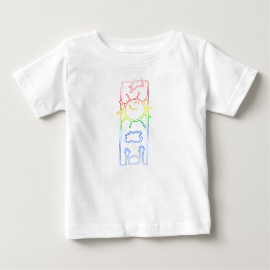 T-shirt Pour Bébé Monter et briller (Devant)