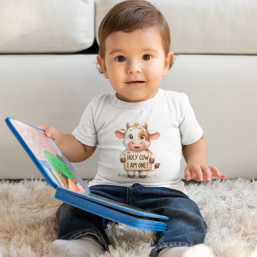 T-shirt Pour Bébé Moo-Moo I'm One !