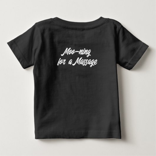 T-shirt Pour Bébé Moo-ning pour un massage (Dos)