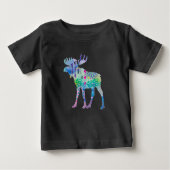 T-shirt Pour Bébé Moose canadienne (Devant)