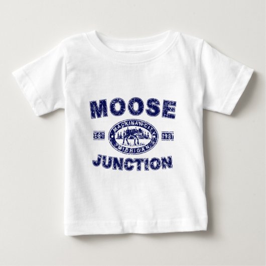 T-shirt Pour Bébé Moose-Junction-Distressed-[ (Devant)