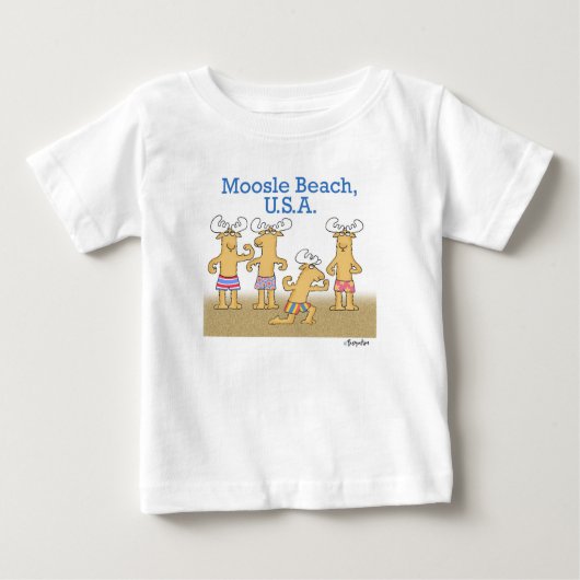 T-shirt Pour Bébé Moosle Beach, États-Unis (Devant)
