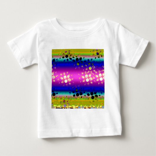 T-shirt Pour Bébé Motif Abstrait coloré (Devant)