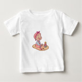 T-shirt Pour Bébé Motif de bébé mignon (Devant)