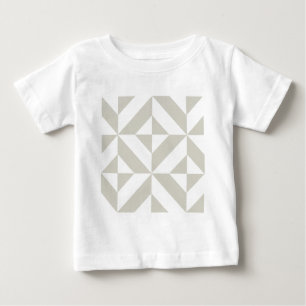 T-shirt Pour Bébé Motif de cube géométrique gris moyen