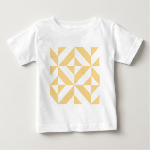 T-shirt Pour Bébé Motif de cube géométrique Pale Melon