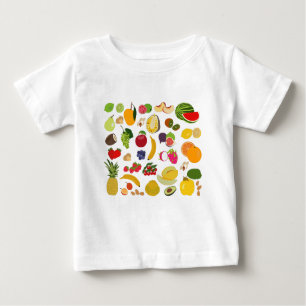 T-shirt Pour Bébé Motif de fruits d'été coloré