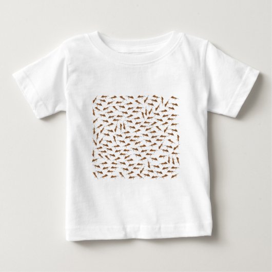 T-shirt Pour Bébé Motif de jolies fourmis (Devant)