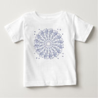 Motif de mandala bleu