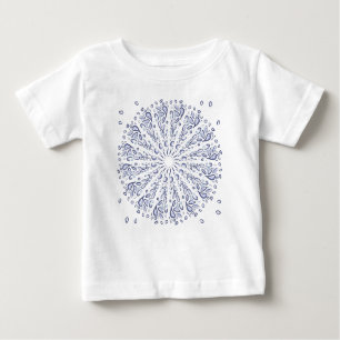 T-shirt Pour Bébé Motif de mandala bleu