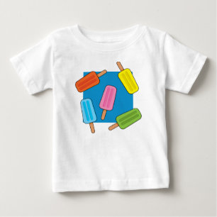 T-shirt Pour Bébé Motif de Popsicles colorés assortis