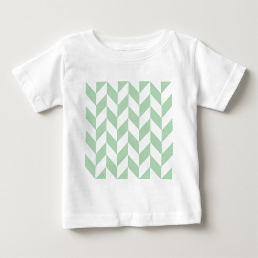 T-shirt Pour Bébé Motif de squelette vert à la menthe (Devant)