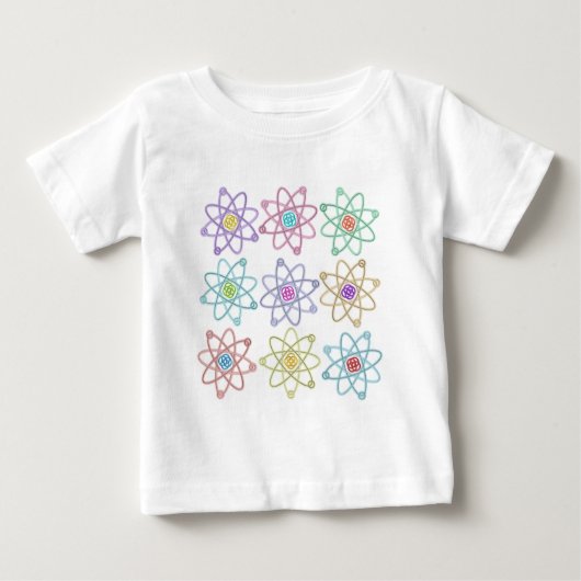 T-shirt Pour Bébé Motif de structure atomique Science (Devant)
