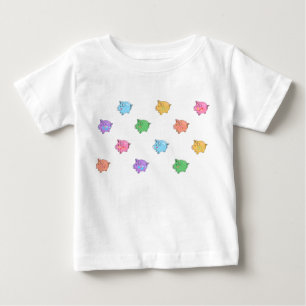 T-shirt Pour Bébé Motif en pastel de porc