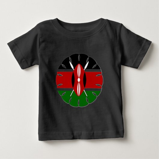 T-shirt Pour Bébé Motif kenyan rond : un symbole national (Devant)