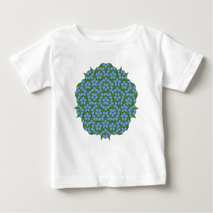 T-shirt Pour Bébé Motif Rhombus Penrose vert et bleu