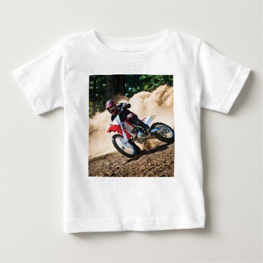 T-shirt Pour Bébé Motocross (Devant)