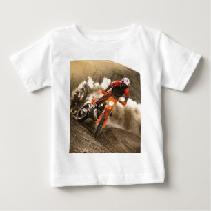 T-shirt Pour Bébé Motocross Rider