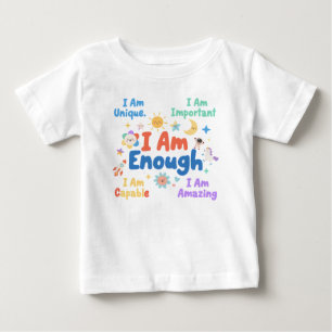 T-shirt Pour Bébé Mots de croyance en soi positifs pour les petits h