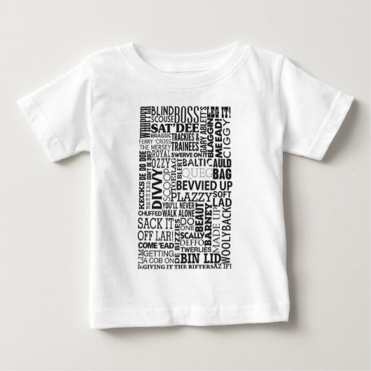 T-shirt Pour Bébé Mots & Phrases Scouse (Devant)