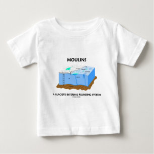 T-shirt Pour Bébé Moulins système de tuyauterie interne d'un glacier