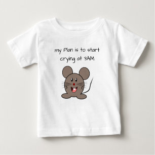 T-shirt Pour Bébé Mouse de bébé amusante