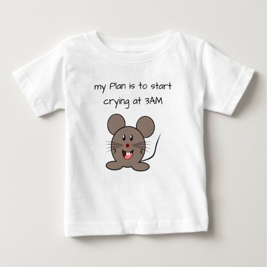T-shirt Pour Bébé Mouse de bébé amusante (Devant)