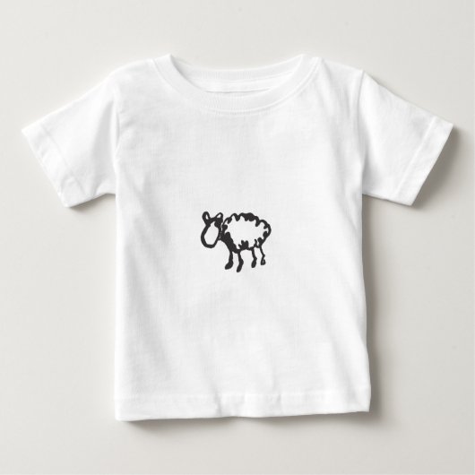 T-shirt Pour Bébé Mouton (Devant)